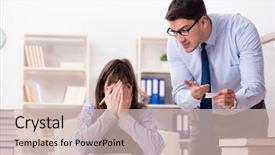  Presentation with cheating - Presentation theme consisting of cheating - male lecturer giving lecture background and a soft green colored foreground