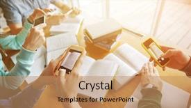  Presentation with technology students - Cool new presentation theme with cheating - people education technology and exam backdrop and a coral colored foreground