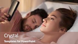  Presentation with internet addiction - PPT theme featuring cheating - technology internet addiction and cheat background and a coral colored foreground