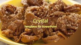  Presentation with ramadan - Cool new presentation theme with chebakia moroccan honey cookies close up special for the time of ramadan backdrop and a tawny brown colored foreground