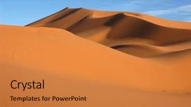  Presentation with sahara - Audience pleasing slides consisting of chebbi in the sahara desert backdrop and a gold colored foreground