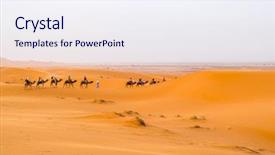  Presentation with morocco - PPT theme enhanced with chebbi near merzouga morocco - camel background and a sky blue colored foreground