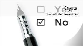  Presentation with octopus on isolated white - Presentation theme with check boxes and pen isolated background and a white colored foreground