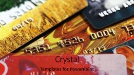  Presentation with background - PPT theme featuring check fraud - credit cards background background and a  colored foreground
