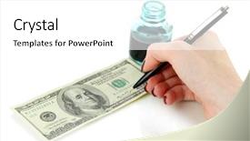  Presentation with fraud - Theme featuring burn patients - crying patient in therapists office background and a gray colored foreground