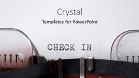  Presentation with cyber sex word written - PPT theme having check-in-word-written background and a sky blue colored foreground