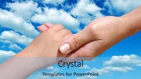  Presentation with lead - Presentation having check lead - child holds the hand background and a  colored foreground