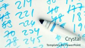  Presentation with pen and a book - Colorful theme enhanced with check lead - pen and numbers backdrop and a  colored foreground
