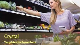  Presentation with happy smiling woman dental health - Audience pleasing presentation theme consisting of list activities - smiling woman reading on his backdrop and a tawny brown colored foreground