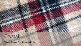  Presentation with tartan - Presentation theme having check pattern - beige tartan fabric background and a mint green colored foreground