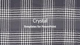  Presentation with textile and fabric industry - PPT theme consisting of check pattern - close-up fabric textile texture can background and a  colored foreground