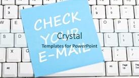  Presentation with mail - Amazing PPT theme having electronic notice board - check your e-mail message backdrop and a arctic colored foreground