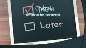  Presentation with later - PPT layouts having checkbox - do it now or later background and a ocean colored foreground