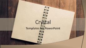  Presentation with notebook - Presentation enhanced with school project backgroung - checked notebook on wooden background background and a lemonade colored foreground