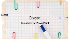  Presentation with notebook paper - PPT theme with checked notebook paper background and a white colored foreground