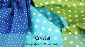  Presentation with fabrics - Audience pleasing PPT theme consisting of checker wavy - color mottled fabrics close-up background backdrop and a arctic colored foreground