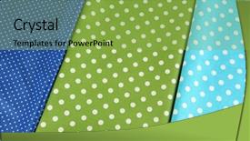  Presentation with fabrics - Amazing slide deck having checker wavy - color mottled fabrics close-up background backdrop and a  colored foreground