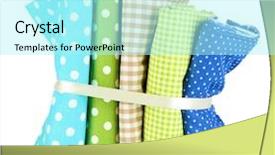  Presentation with knit fabrics - PPT layouts featuring checker wavy - color mottled fabrics isolated background and a arctic colored foreground