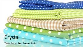  Presentation with knit fabrics - Amazing slides having checker wavy - color mottled fabrics isolated backdrop and a arctic colored foreground