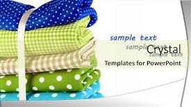  Presentation with fabrics - Amazing slide set having checker wavy - color mottled fabrics isolated backdrop and a  colored foreground