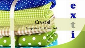  Presentation with khaadi fabrics - Presentation theme featuring checker wavy - color mottled fabrics isolated background and a  colored foreground