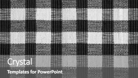  Presentation with textile - Colorful PPT layouts enhanced with checkerboard - checked textile material backdrop and a gray colored foreground
