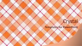  Presentation with photo show - Cool new theme with checkerboard - photo shot of checkered pattern backdrop and a coral colored foreground