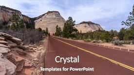  Presentation with national - Audience pleasing slides consisting of checkerboard mesa at zion national backdrop and a tawny brown colored foreground