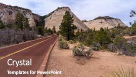  Presentation with national - Amazing slides having checkerboard mesa at zion national backdrop and a coral colored foreground