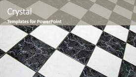  Presentation with checkered flag - Amazing PPT layouts having checkered abstract background in black backdrop and a gray colored foreground
