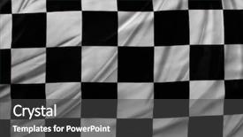  Presentation with checkered flag - PPT layouts having checkered black and white flag background and a dark gray colored foreground