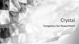  Presentation with racing - Cool new theme with checkered black and white racing backdrop and a white colored foreground