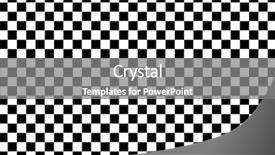  Presentation with checkered flag - PPT theme consisting of checkered flag - checkeers background and a gray colored foreground