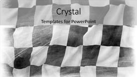  Presentation with checkered flag - Beautiful presentation theme featuring checkered flag on plain background backdrop and a light gray colored foreground