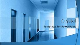  Presentation with modern color - Presentation theme having checkered floor - perspective of corridor at modern background and a light blue colored foreground
