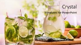  Presentation with glue - Audience pleasing presentation theme consisting of quechers tea - country drink on wooden boards backdrop and a blonde colored foreground