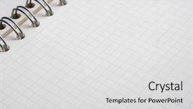  Presentation with spiral binding page - Presentation having checkered paper with spiral background and a light gray colored foreground