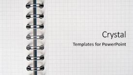  Presentation with spiral binding - Audience pleasing presentation theme consisting of checkered paper with spiral backdrop and a white colored foreground