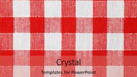  Presentation with checkered tablecloth - PPT theme featuring checkered tablecloth background and a  colored foreground