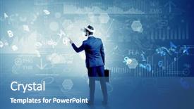  Presentation with data - Amazing theme having checking 3d reports and data backdrop and a  colored foreground