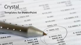  Presentation with balance - Presentation having checking balance - marked numbers background and a white colored foreground