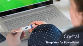  Presentation with body temperature - Colorful theme enhanced with checking-body-temperature-37-6 backdrop and a tawny brown colored foreground