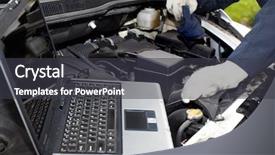  Presentation with auto repair - Presentation consisting of christmas table setting on wooden background background and a soft green colored foreground