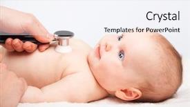  Presentation with heart beat - Slides having checking heart beat and lung background and a sky blue colored foreground