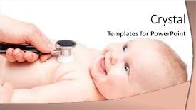  Presentation with lungs - Amazing theme having checking heart beat and lungs backdrop and a white colored foreground