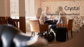  Presentation with boutique hotel - Slides having checking in at a boutique background and a coral colored foreground