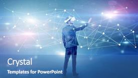  Presentation with matrix - Audience pleasing PPT layouts consisting of checking life-sized connectivity project backdrop and a  colored foreground