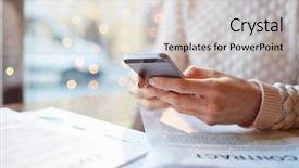  Presentation with legal - Audience pleasing theme consisting of checking mail on smartphone backdrop and a light gray colored foreground