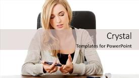  Presentation with glucometer - Presentation theme having checking the glucose level background and a soft green colored foreground