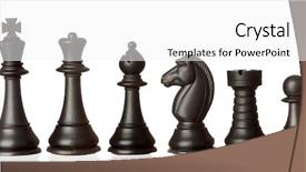  Presentation with order - Colorful theme enhanced with black chess pieces in order backdrop and a white colored foreground